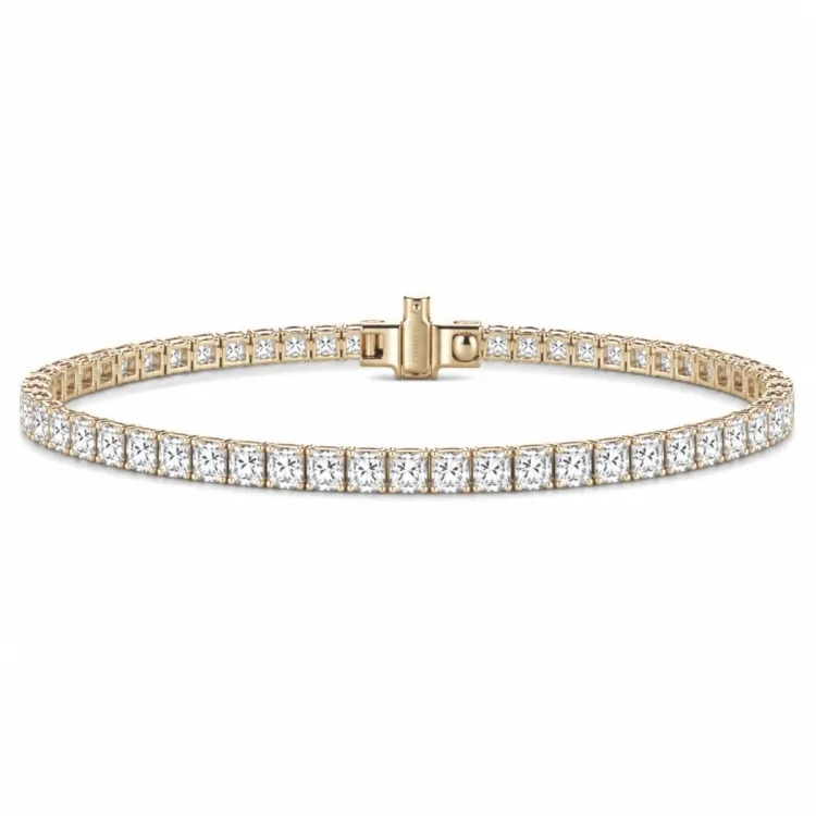 18 cm tennisarmbånd 5,00 ct i 14 karat guld