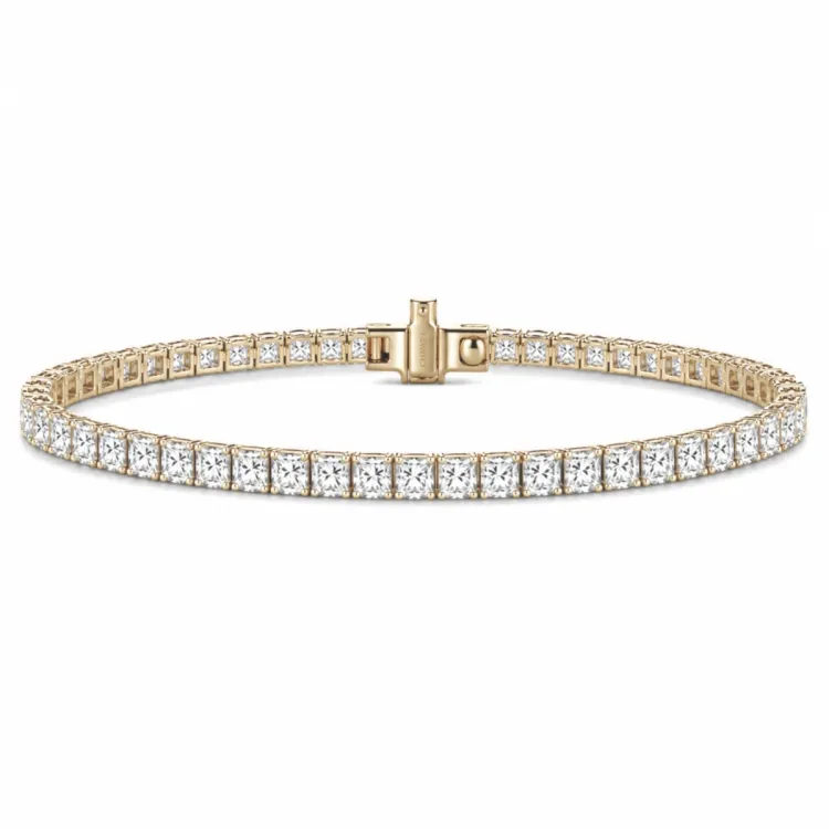 17 cm tennisarmbånd 4,64 ct i 14 karat guld