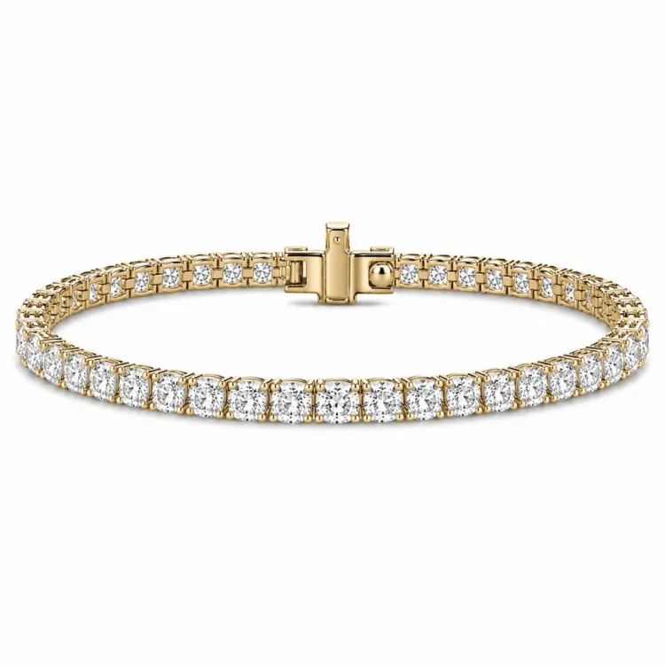 18 cm tennisarmbånd 7,00 ct i 14 karat guld