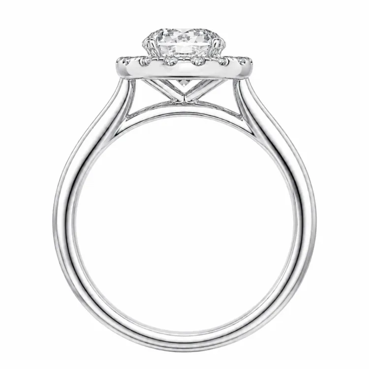lab grown diamant ring i 14 karat hvidguld 1,0 ct 0,21 ct