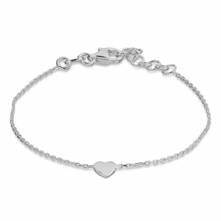 Kollektionsprøve hjerte armbånd i sølv