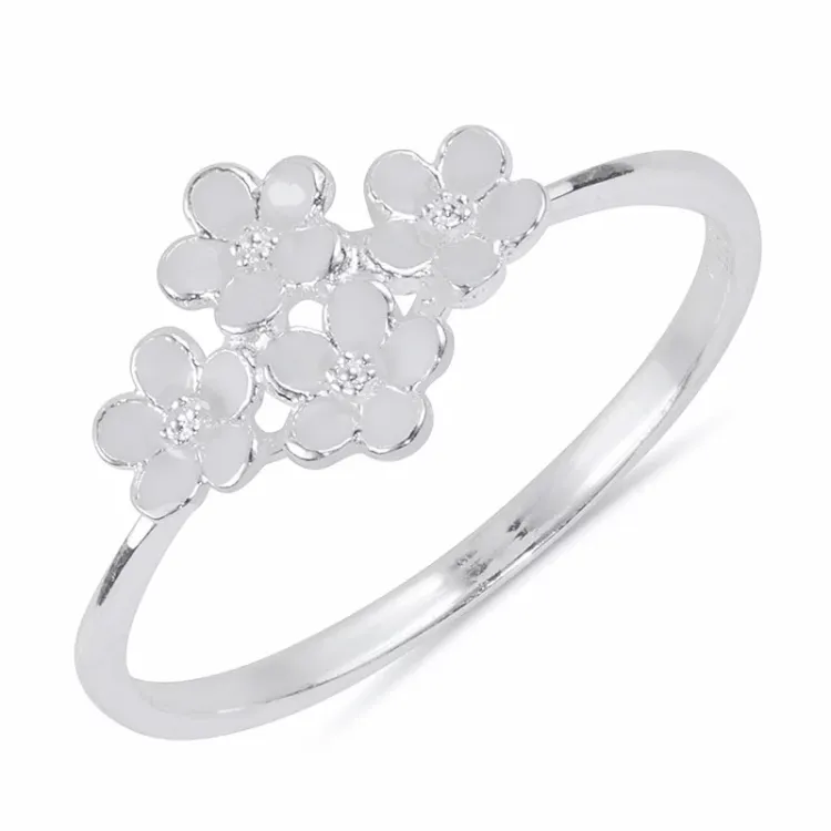 marguerit ring i sølv - Majse