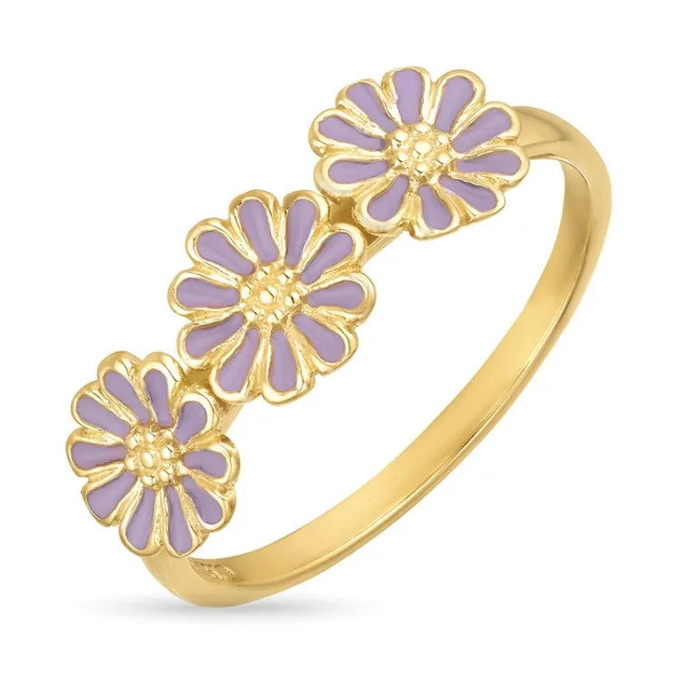 marguerit lilla ring i forgyldt sølv - Maggie