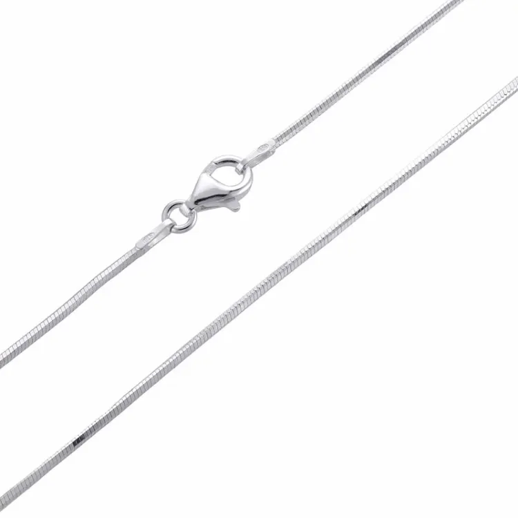 slangehalskæde i sølv 55 cm x 1,2 mm