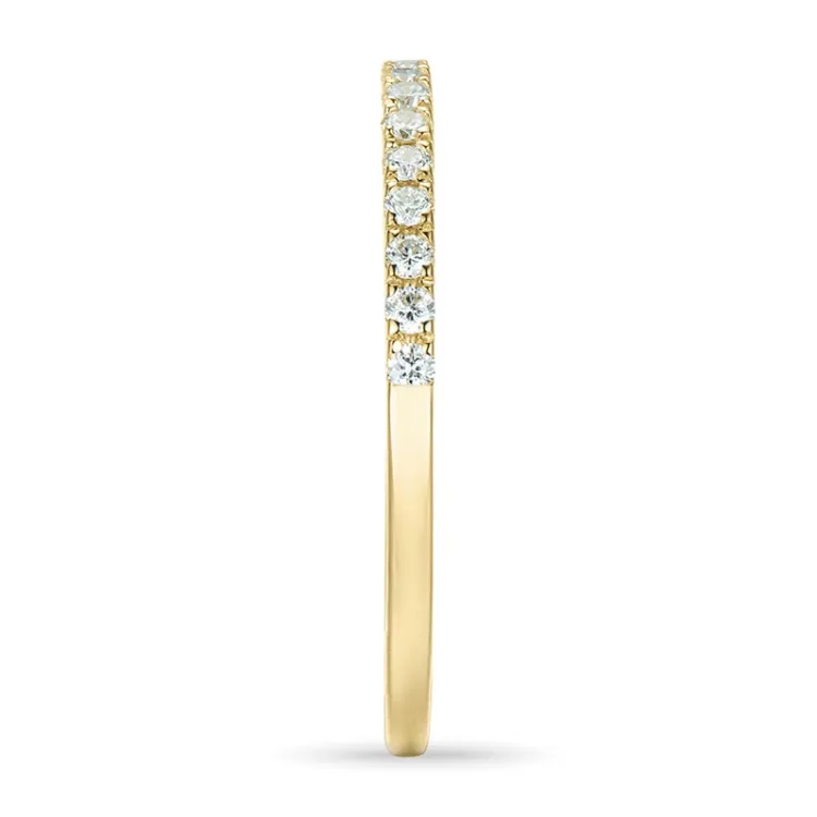 Enkel diamant alliancering i 14 karat guld 0,25 ct