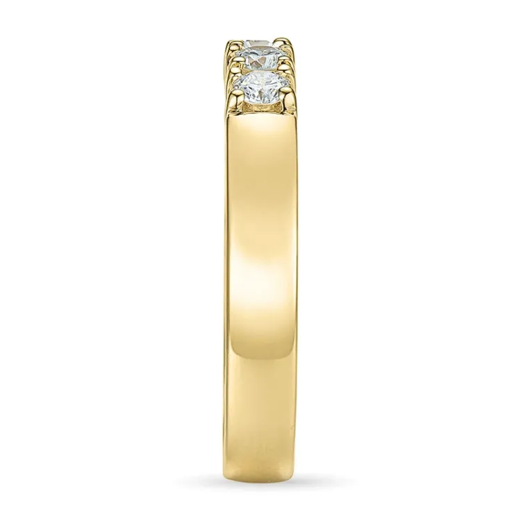 Kampagne - alliancering i 14 karat guld 5 x 0,07 ct
