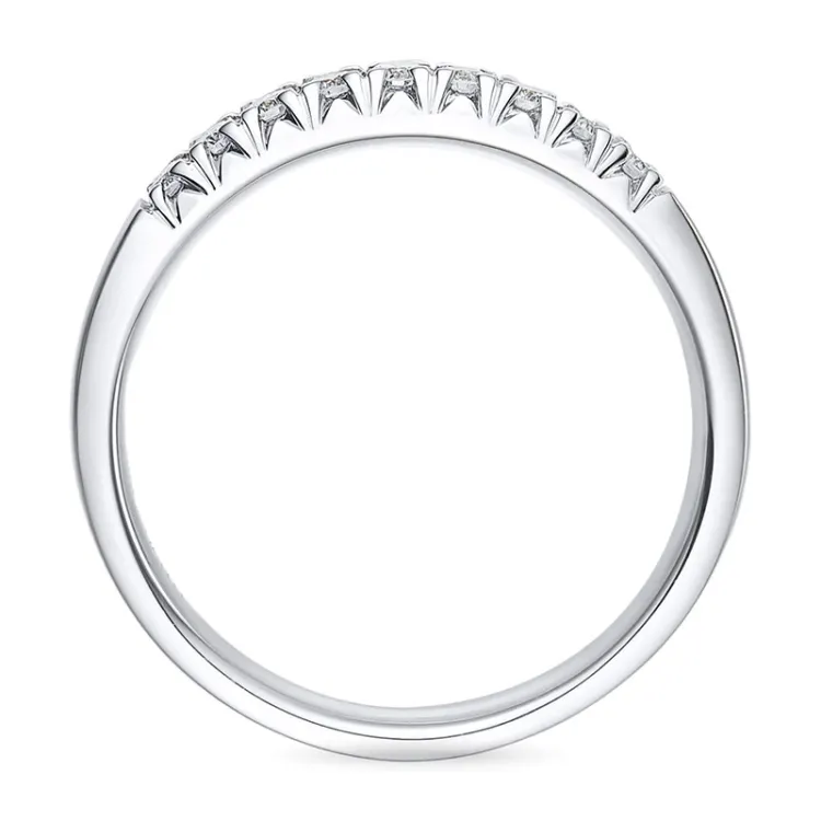 Diamant alliancering i 14 karat hvidguld 0,25 ct