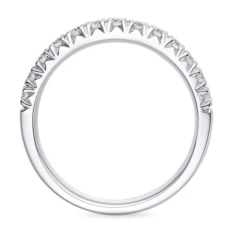Diamant alliancering i 14 karat hvidguld 0,50 ct