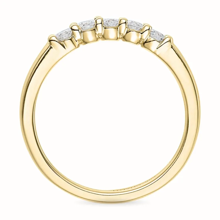 Diamant alliancering i 14 karat guld 0,33 ct