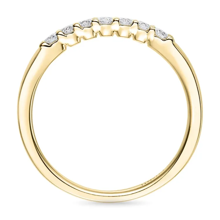 Diamant alliancering i 14 karat guld 0,26 ct