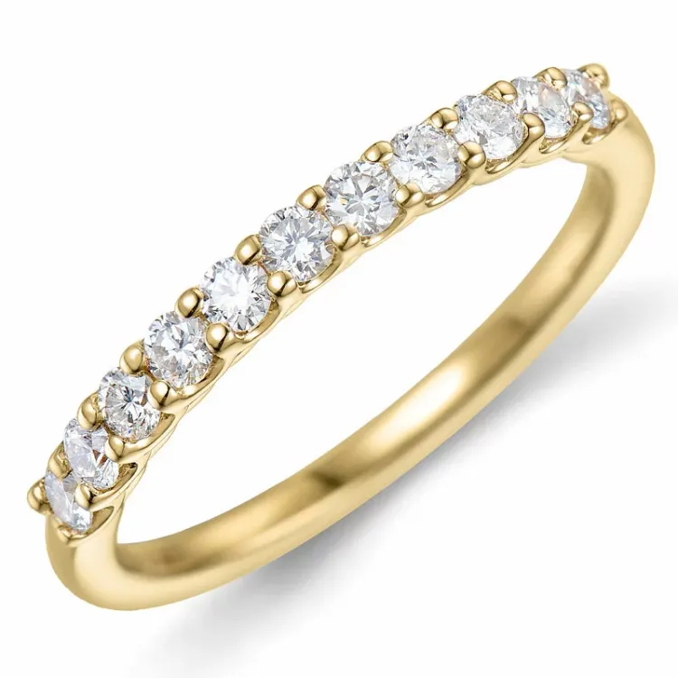 Kollektionsprøve diamant alliancering i 14 karat guld 0,49 ct
