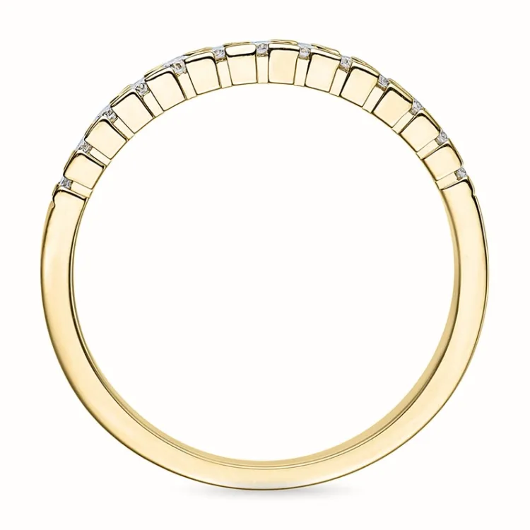 diamant alliancering i 14 karat guld 0,26 ct