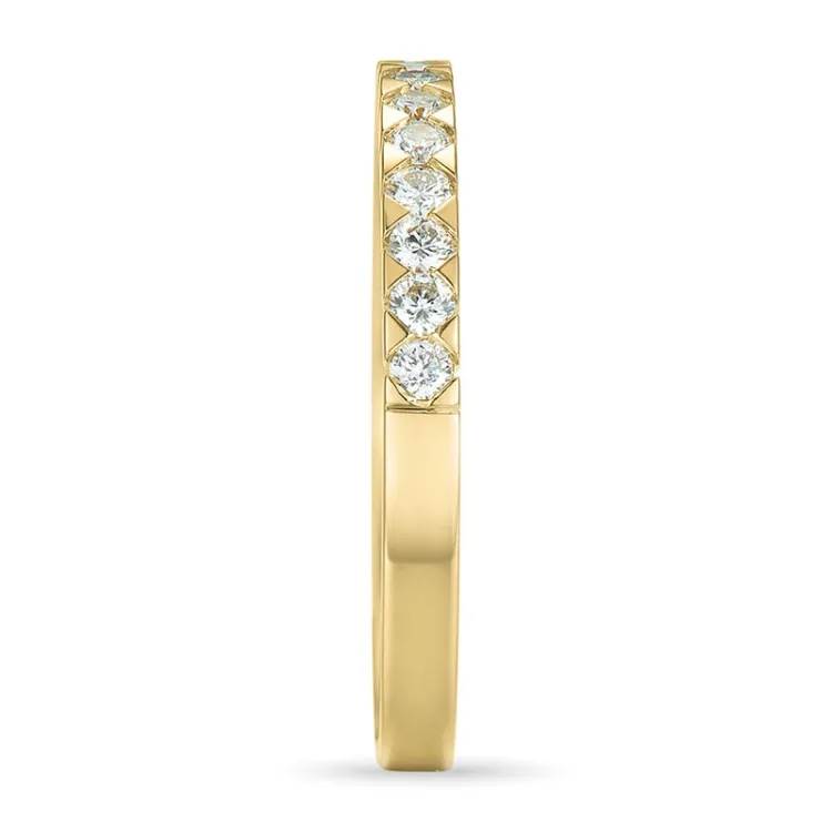 diamant alliancering i 14 karat guld 0,26 ct