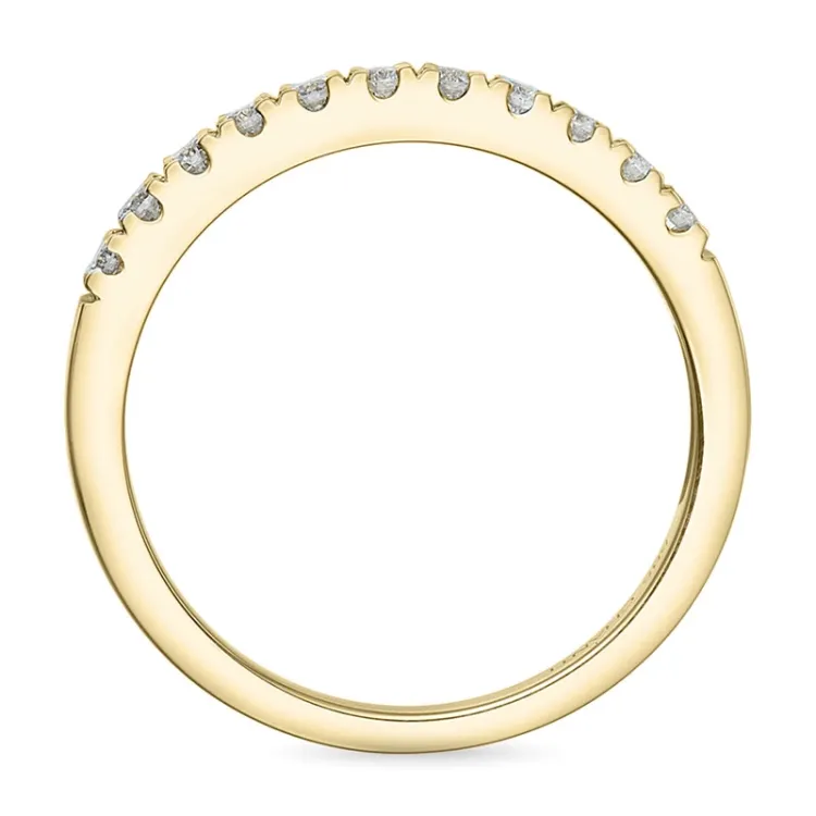 Diamant alliancering i 14 karat guld 0,26 ct