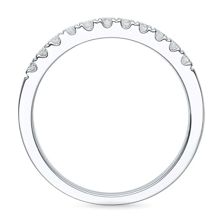 Diamant alliancering i 14 karat hvidguld 0,26 ct
