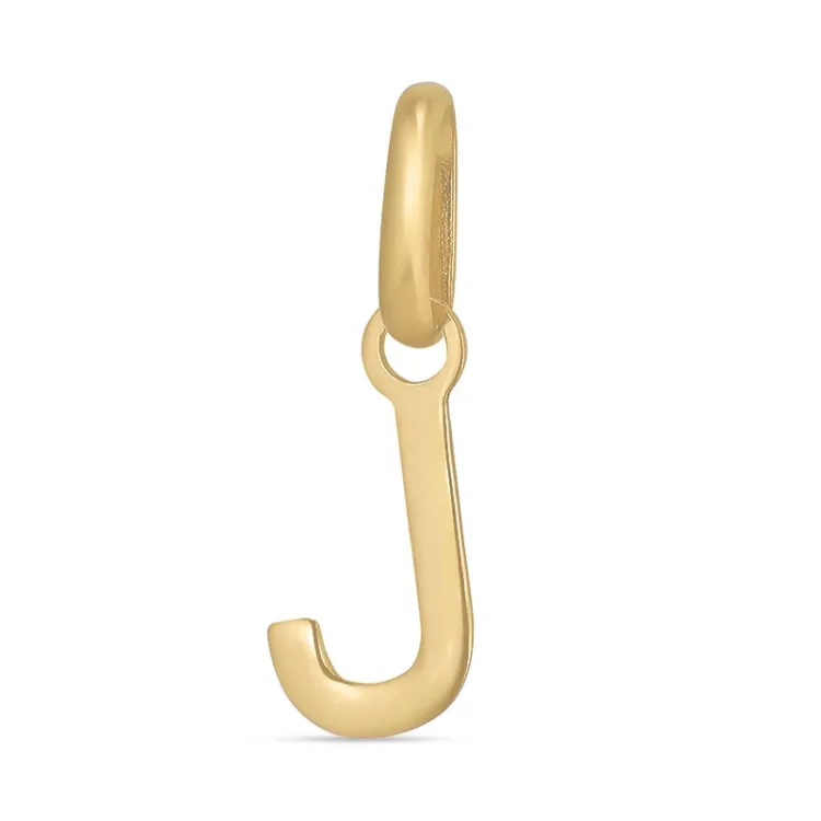 bogstav J vedhæng i 8 karat guld - My Letter