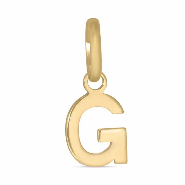 bogstav G vedhæng i 8 karat guld - My Letter