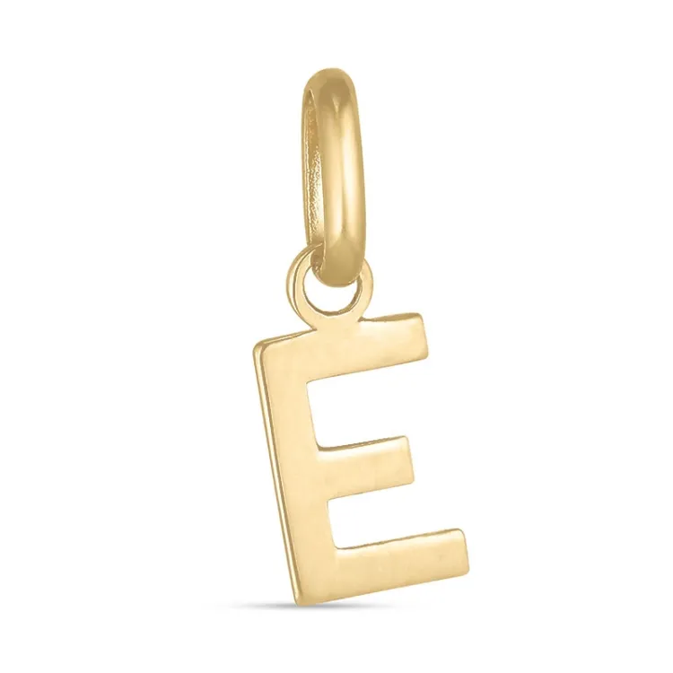 bogstav E vedhæng i 8 karat guld - My Letter