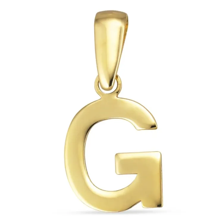 bogstav G vedhæng i 8 karat guld - My Letter