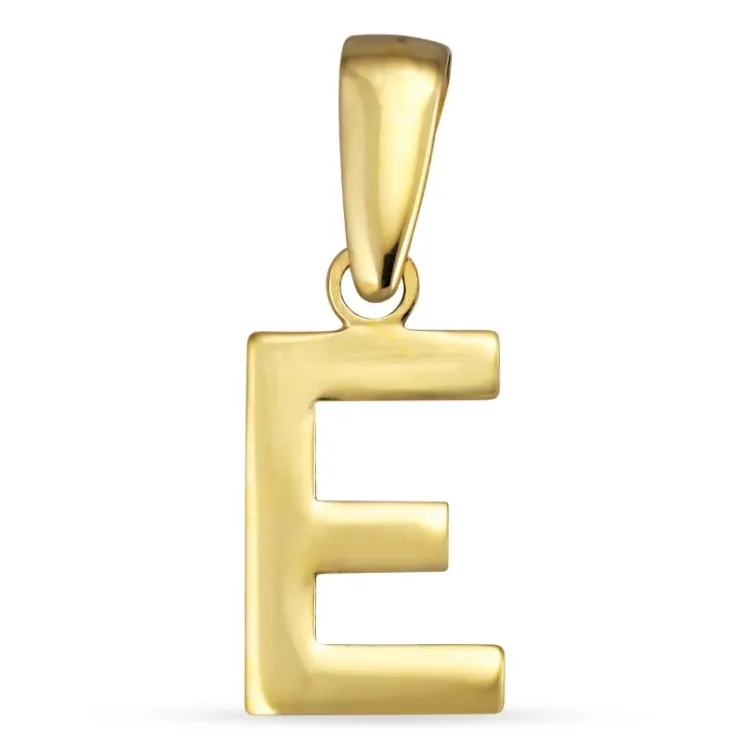 bogstav E vedhæng i 8 karat guld - My Letter