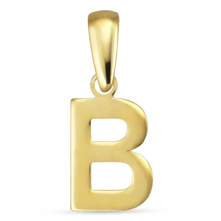 bogstav B vedhæng i 8 karat guld - My Letter