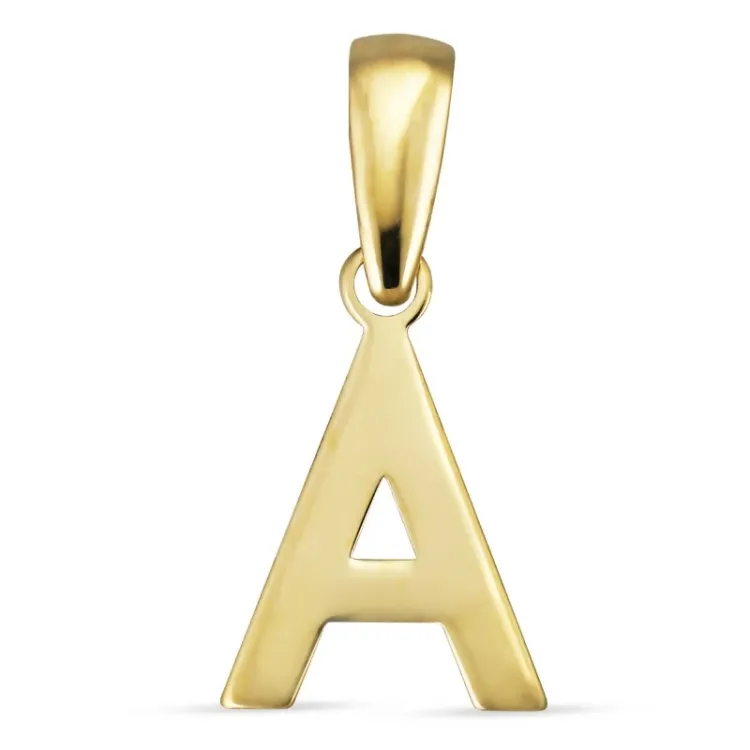 bogstav A vedhæng i 8 karat guld - My Letter