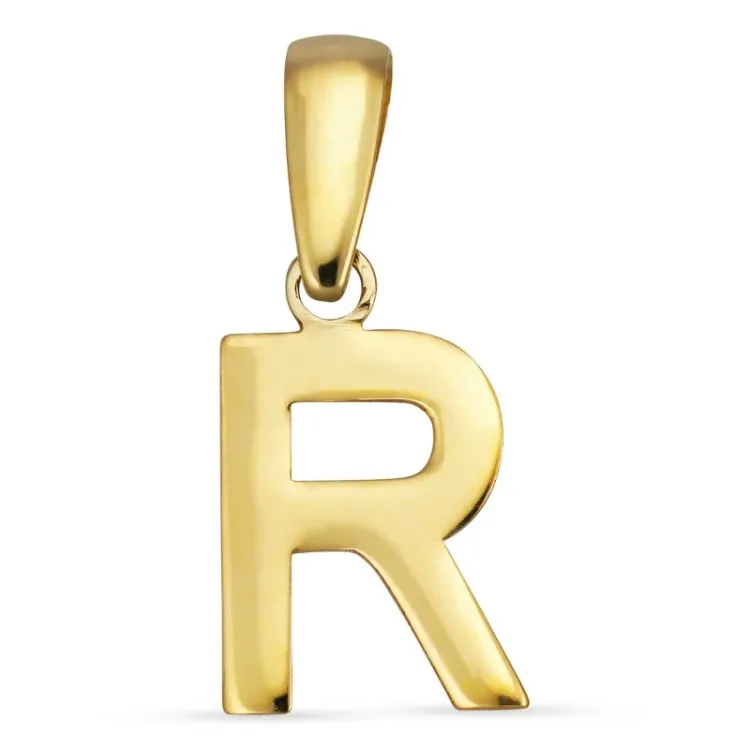 bogstav R vedhæng i 8 karat guld - My Letter