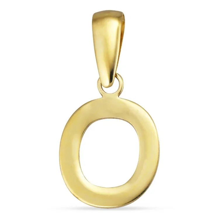 bogstav O vedhæng i 8 karat guld - My Letter