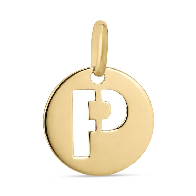 bogstav P vedhæng i 8 karat guld - My Letter
