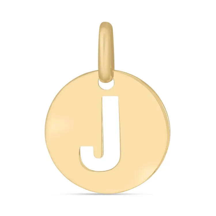 bogstav J vedhæng i 8 karat guld - My Letter