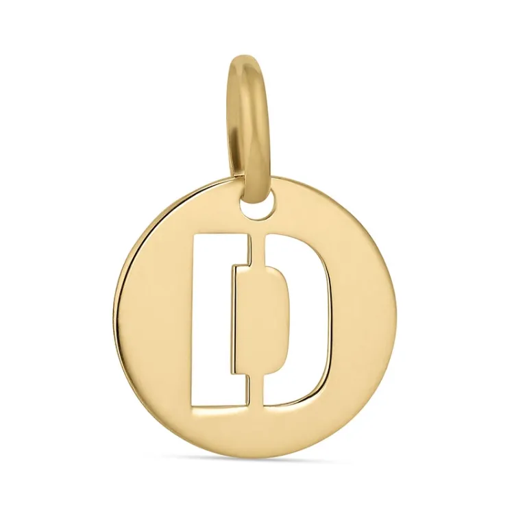 bogstav D vedhæng i 8 karat guld - My Letter