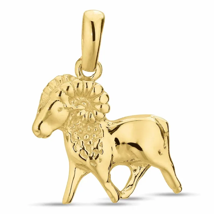 stjernetegn vædderen vedhæng i 8 karat guld - Gold Collection