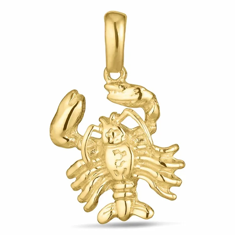 stjernetegn krebsen vedhæng i 8 karat guld - Gold Collection