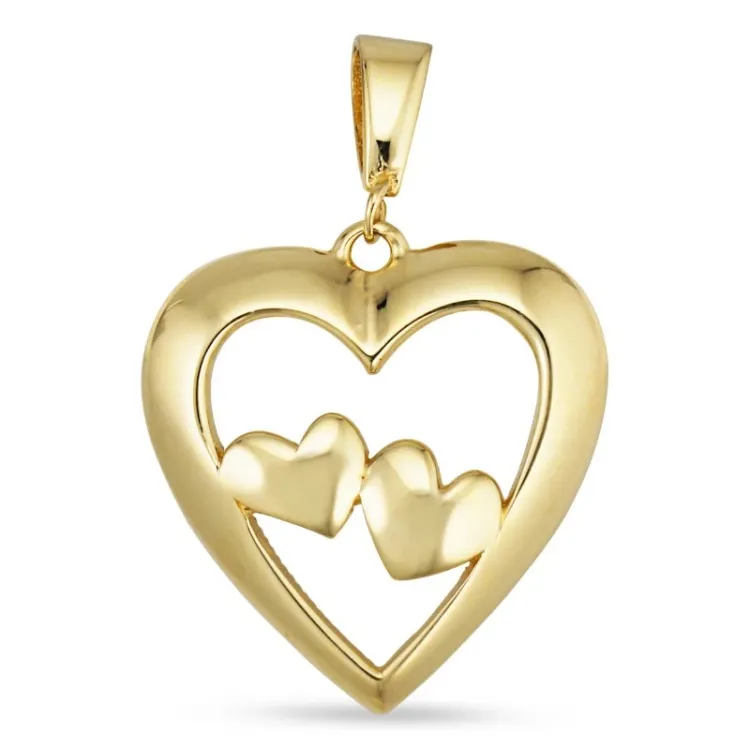 hjerte vedhæng i 8 karat guld - Gold Collection