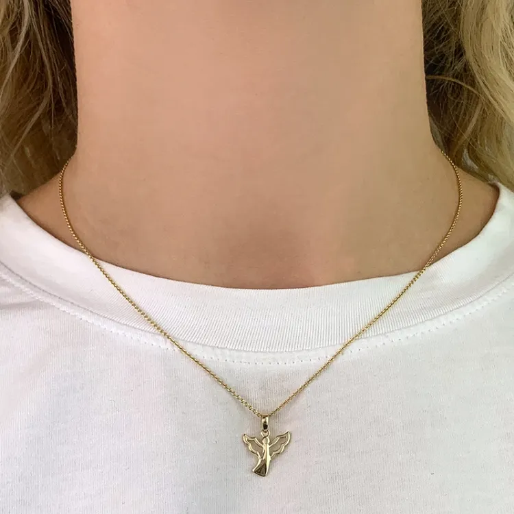 engel vedhæng i 8 karat guld - Gold Collection