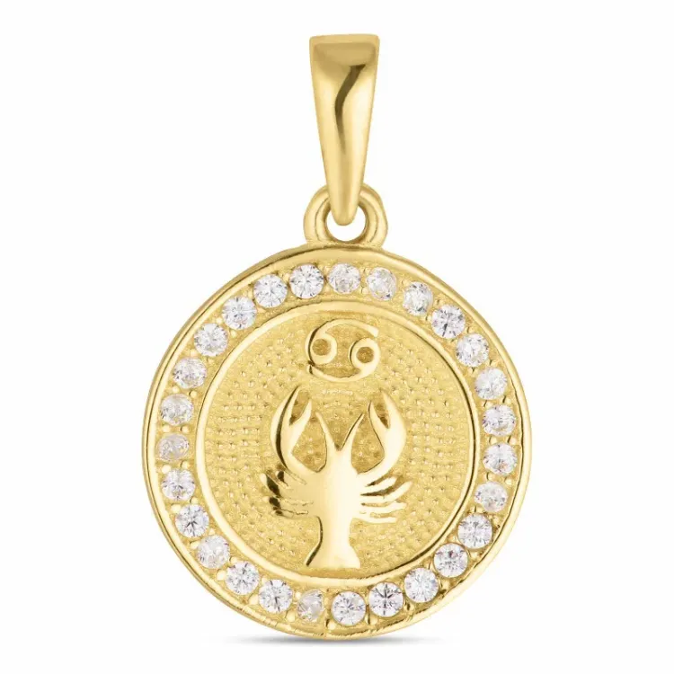 stjernetegn krebsen vedhæng i 8 karat guld - Gold Collection