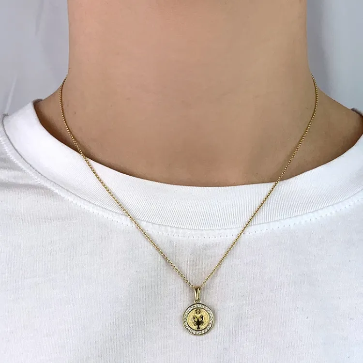 stjernetegn krebsen vedhæng i 8 karat guld - Gold Collection