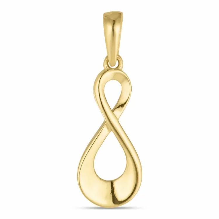 infinity vedhæng i 8 karat guld - Gold Collection