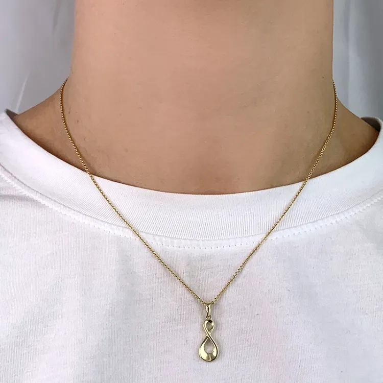 infinity vedhæng i 8 karat guld - Gold Collection