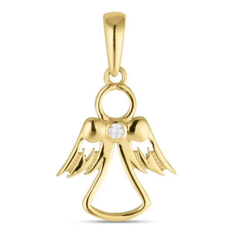 engel vedhæng i 8 karat guld - Gold Collection