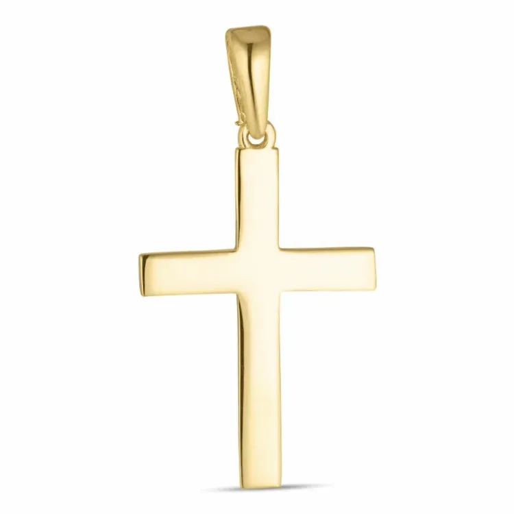 13 x 19 mm kors vedhæng i 8 karat guld