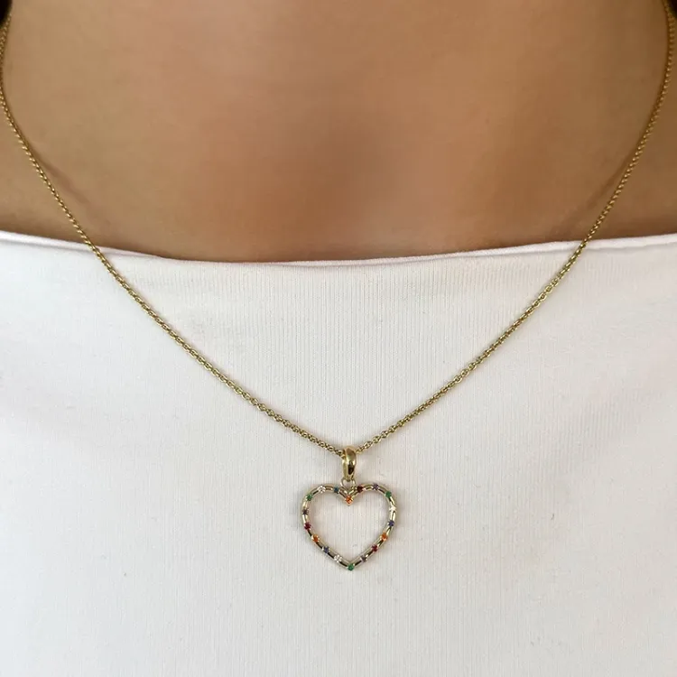 hjerte vedhæng i 9 karat guld - Gold Collection