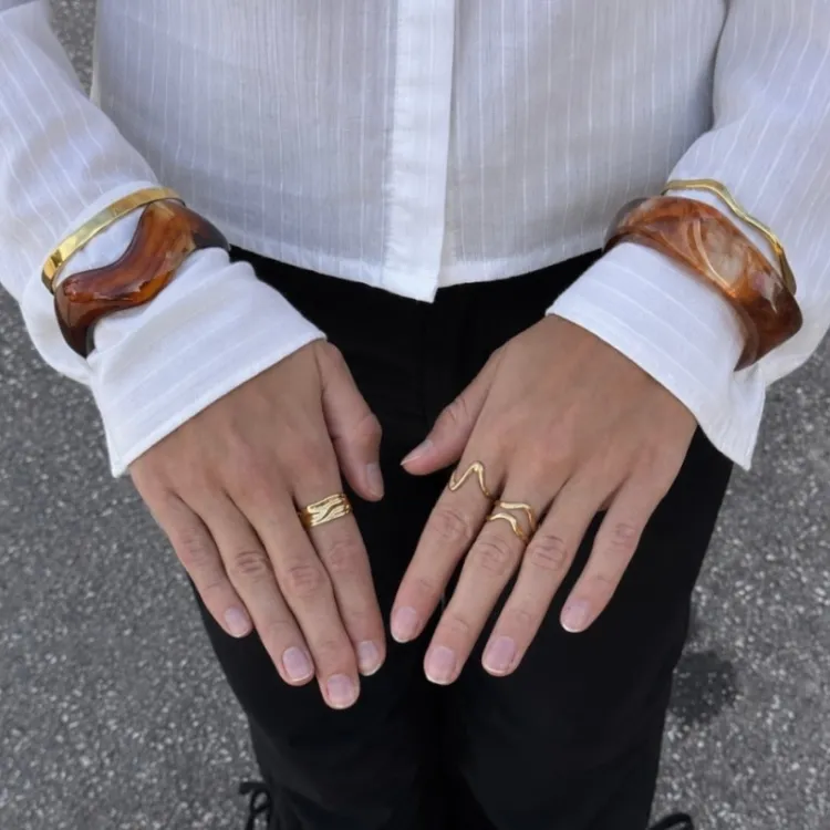 brun bangle i resin - AURA