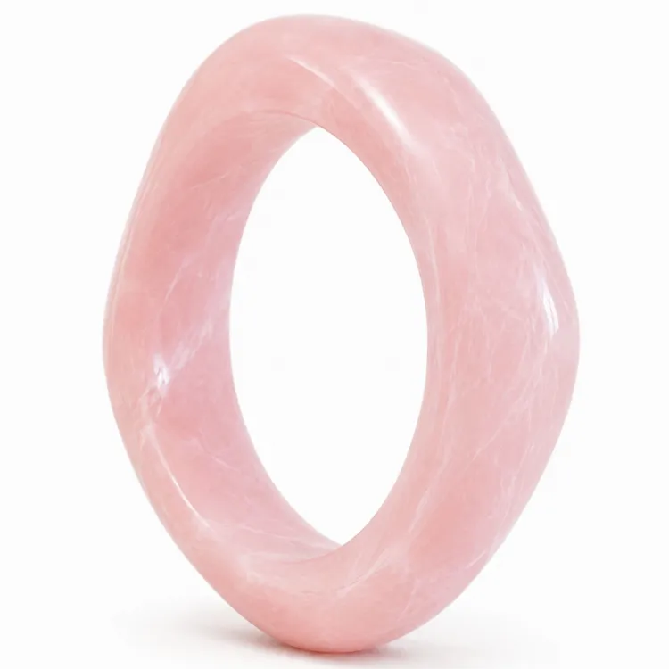 lyserød bangle i resin - AURA