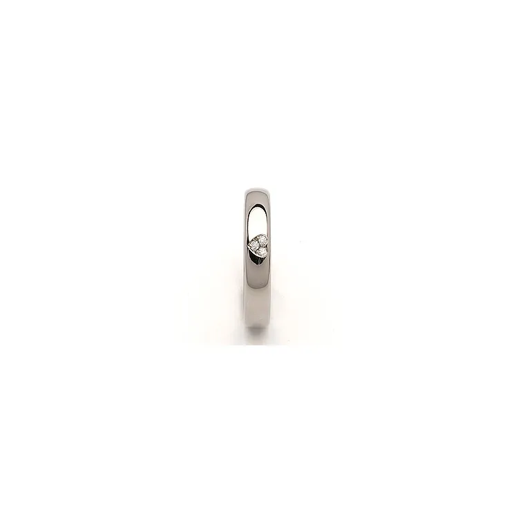 Vielsesring i titanium 0,03 ct