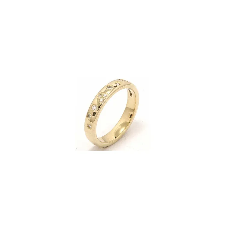 Hjerte vielsesring i 14 karat guld 0,13 ct
