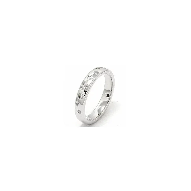 hjerte vielsesring i 14 karat hvidguld 0,130 ct