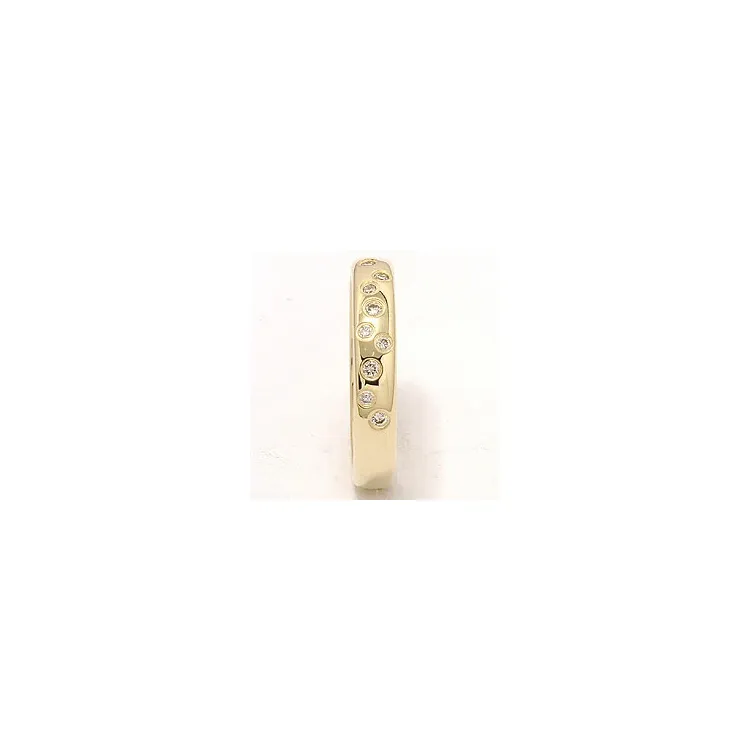 stjernedrys vielsesring i 14 karat guld 0,126 ct