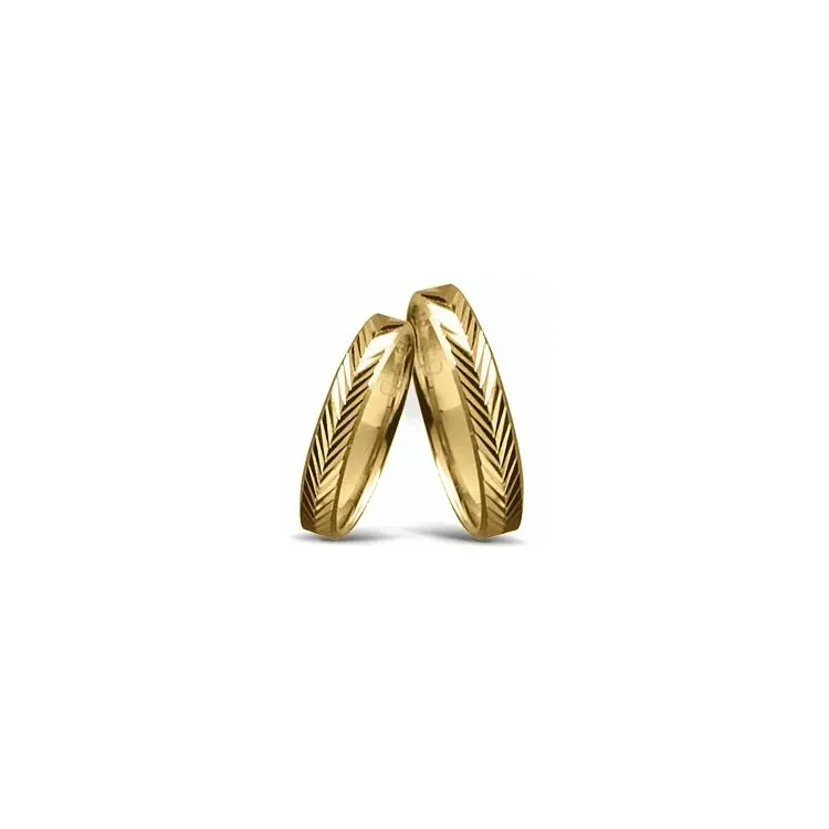 Speciale vielsesringe i 14 karat guld - sæt