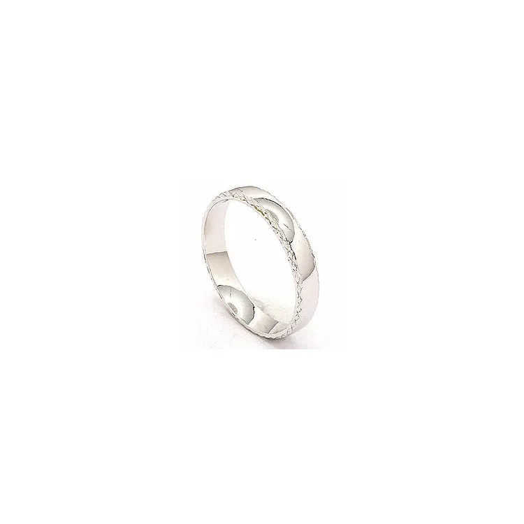 special vielsesring i 14 karat hvidguld